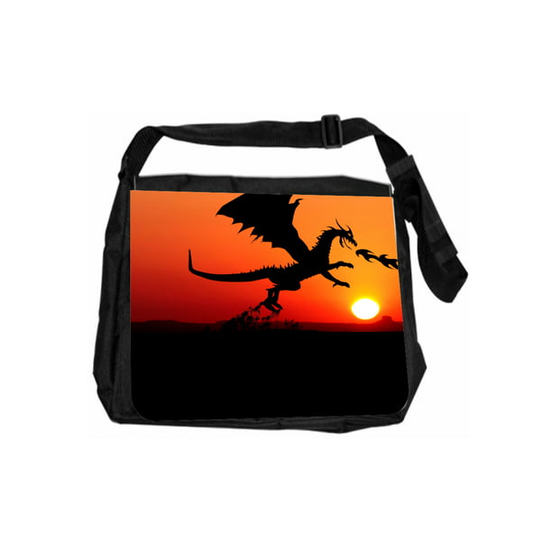Messenger Bag Black Dragon Eye Unisex Satchel Office Briefcase Casual Canvas Shoulder Bag College Laptop Bag for Men Women 